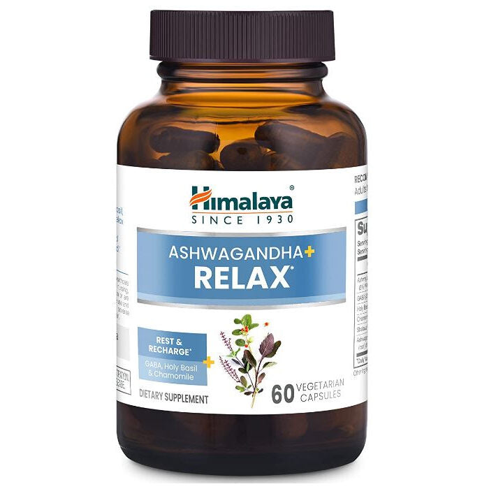 Himalaya Ashwagandha + Relax, 60 Vegetarian Capsules