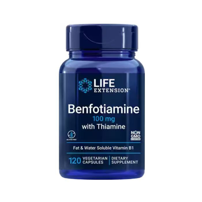 Life Extension Mega Benfotiamine with Thiamin, 120 Capsules