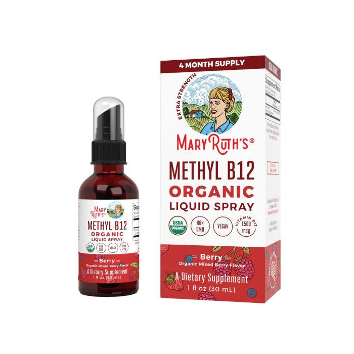 Mary Ruth's Organic Methyl B12 Spray Berry, 1 oz.