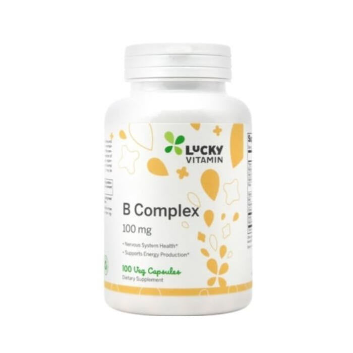 LuckyVitamin B Complex 100 mg., 100 Veggie Capsules