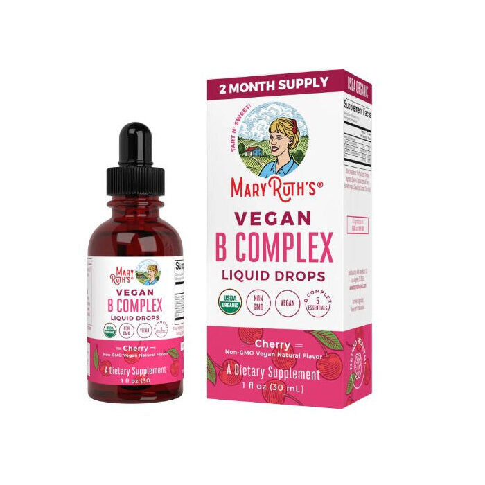 Mary Ruth's Organic Liquid B-Complex Drops Cherry, 1 oz.