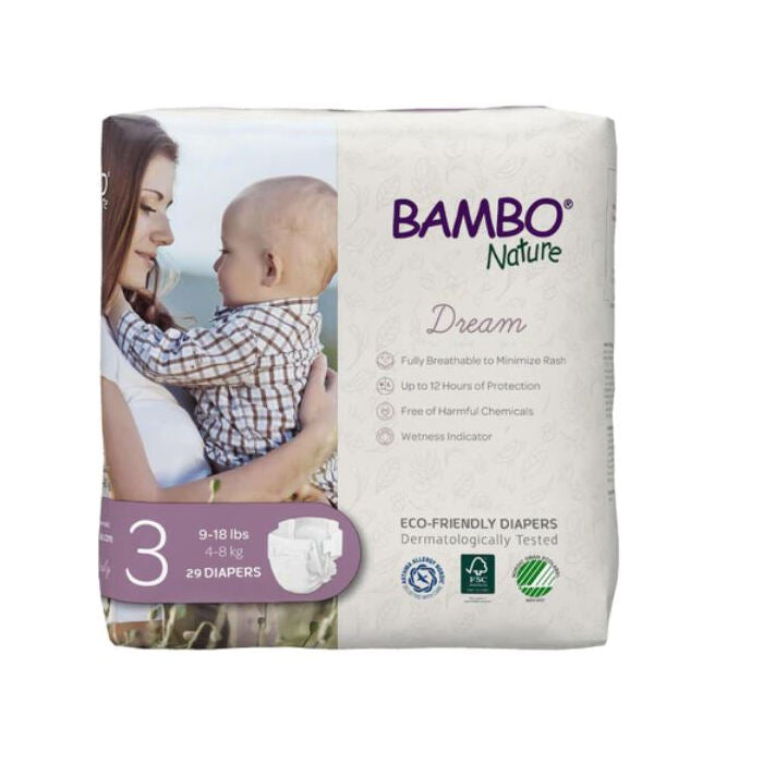 Bambo Nature Dream Diapers Size 3, 29 Count