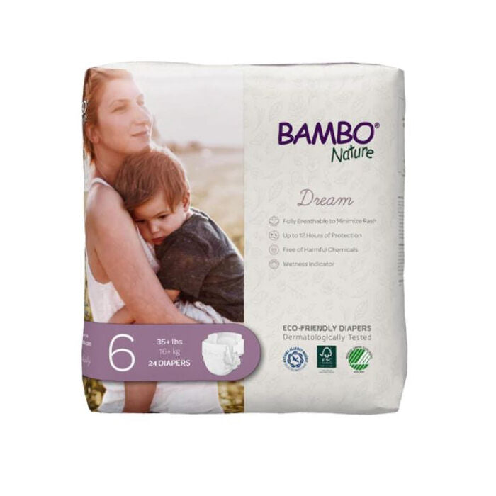 Bambo Nature Dream Diapers Size 6, 24 Count