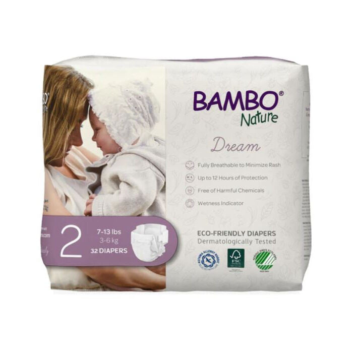 Bambo Nature Dream Diapers Size 2, 32 Count