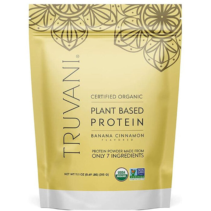 Truvani Banana Cinnamon Plant Protein Powder, 11.1 oz.