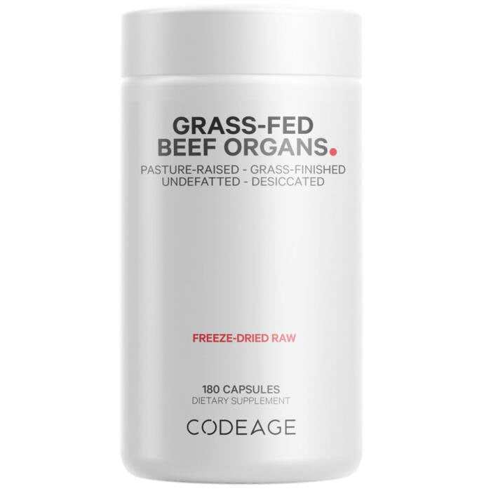 Codeage Beef Organs, 180 capsules