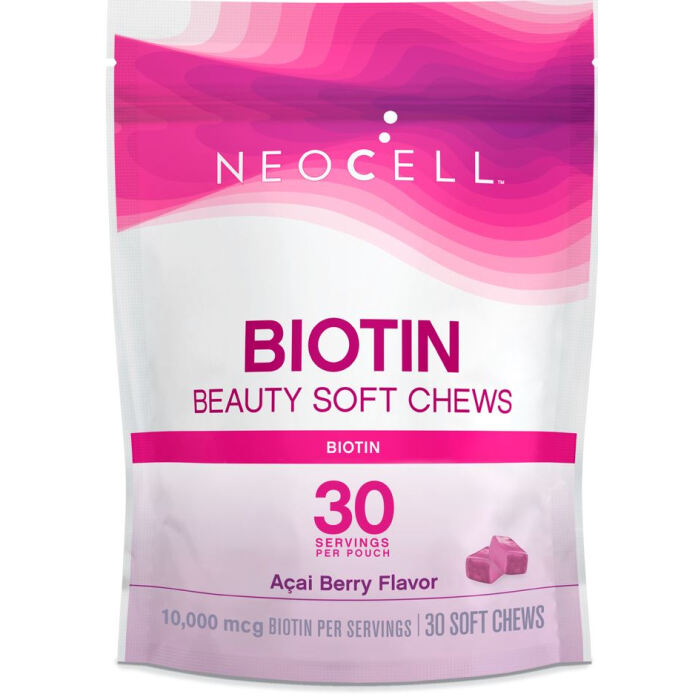 NeoCell Biotin Bursts, Brazilian Acai Berry Flavor, 30 Soft Chews