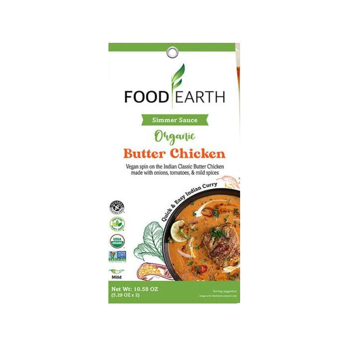 Food Earth Organic Butter Chicken Sauce, 10.58 oz.