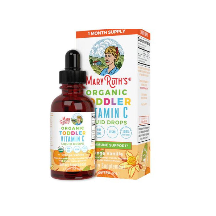 Mary Ruth's Organic Toddler Vitamin C Liquid Drops Orange Vanilla, 1 oz.