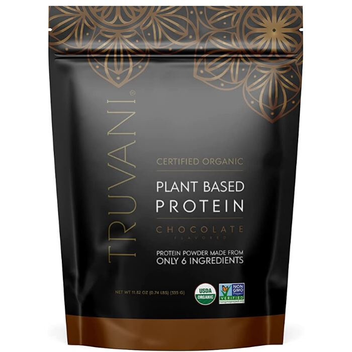 Truvani Chocolate Plant Protein Powder, 11.82 oz.