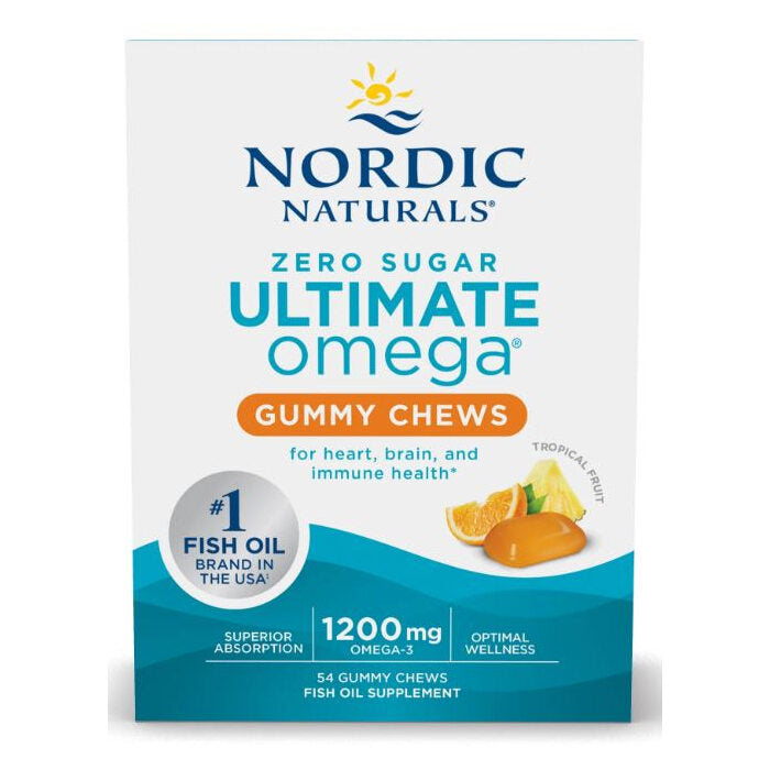 Nordic Naturals Ultimate Omega Tropical Fruit Chews, 54 Gummies