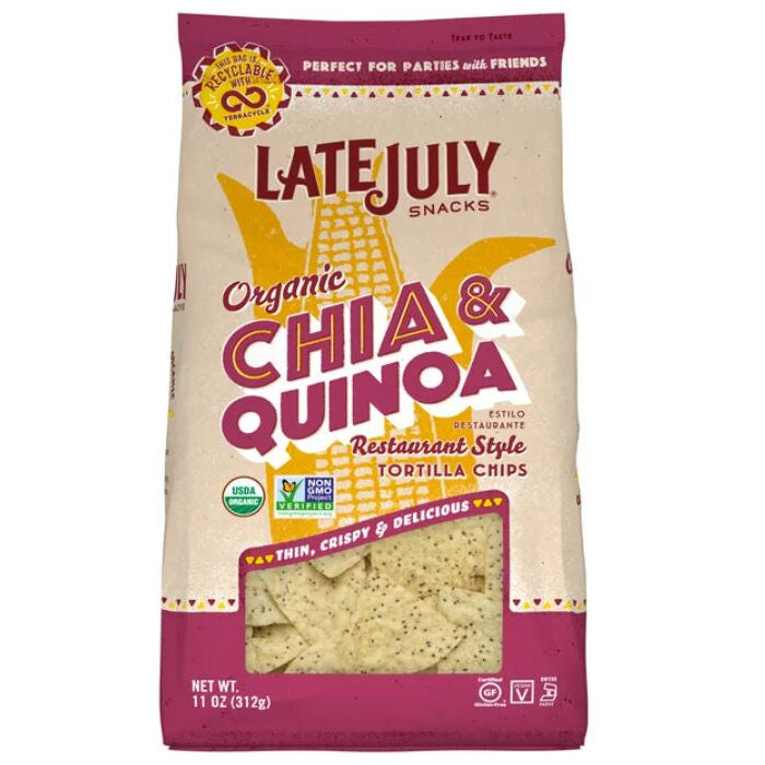 Late July Organic Chia & Quinoa Chips, 10.1 oz.