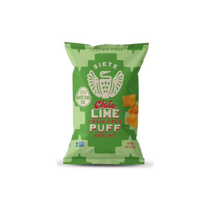 Siete Chile Lime Grain Free Puff Snacks, 4 oz.