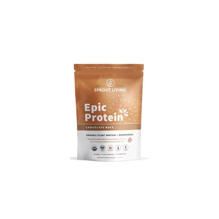 Sprout Living Epic Chocolate Maca Protein Powder, 1 lb.