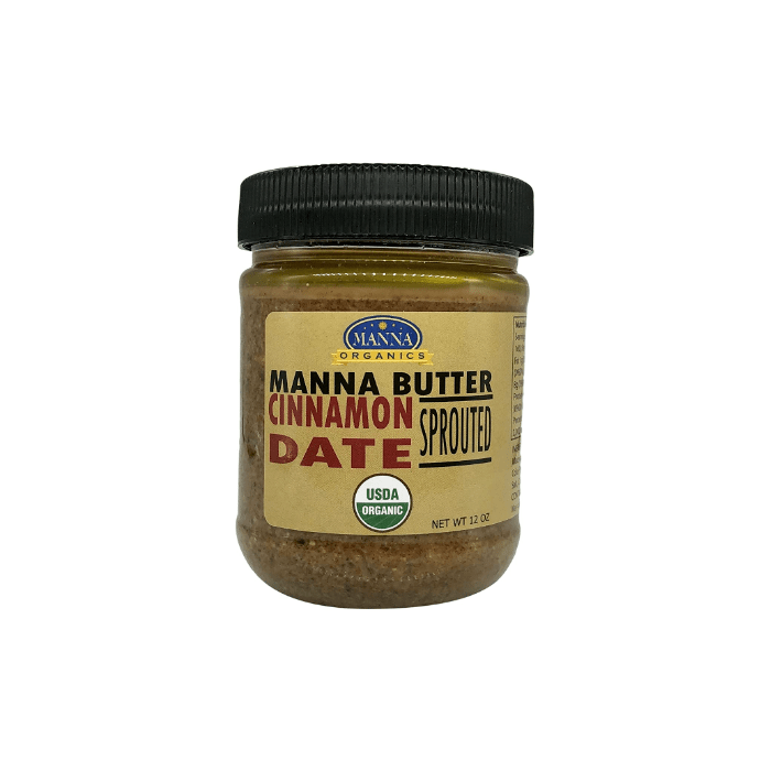 Manna Organics Sprouted Cinnamon Date Butter, 12 oz.