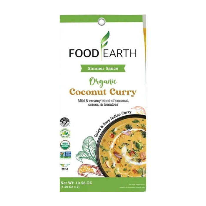 Food Earth Organic Coconut Curry Sauce, 10.58 oz.