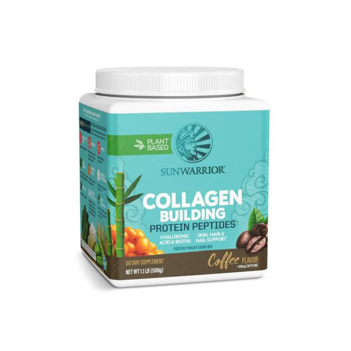 Sunwarrior Collagen Building Protein Peptides, Coffee, 17.6 oz.