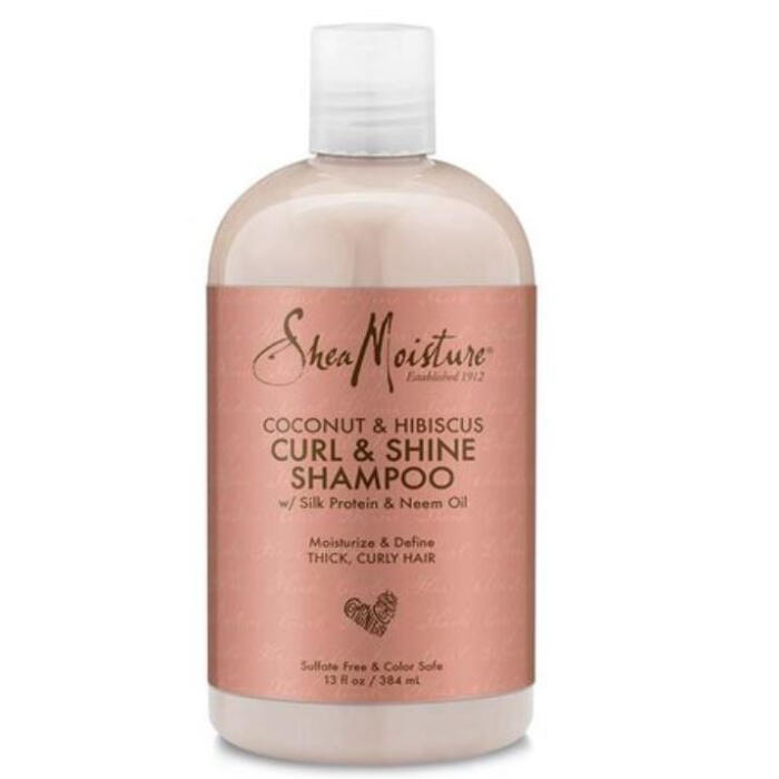 Shea Moisture Coconut & Hibiscus Curl & Shine Shampoo, 13 oz.