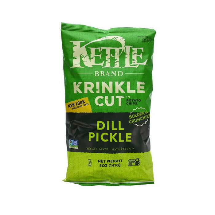 Kettle Brand Krinkle Kut Dill Pickle Potato Chips, 5 oz.