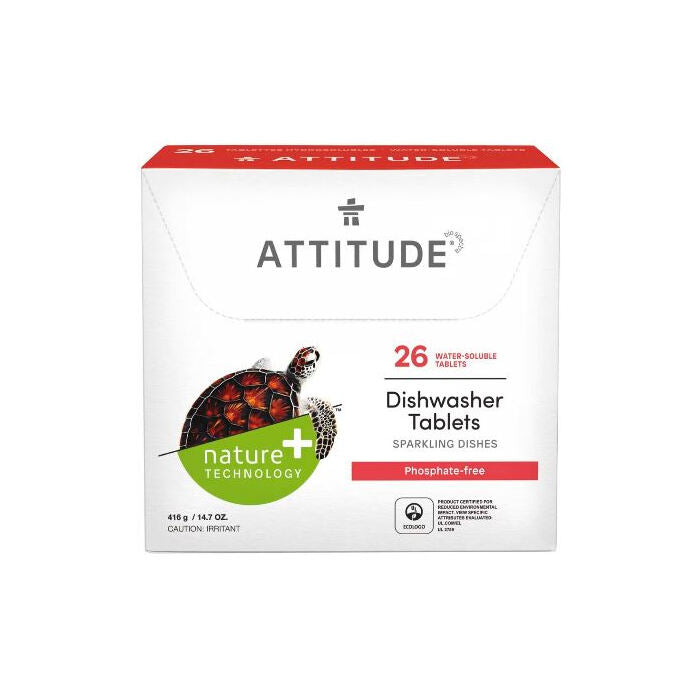 Attitude Dishwasher Tablets, 26 tablets