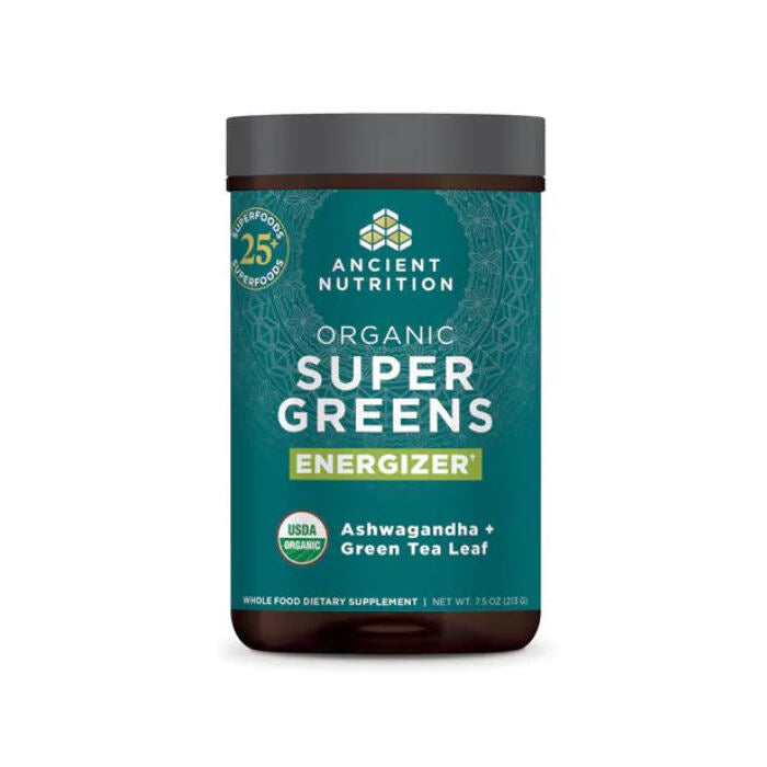 Ancient Nutrition Organic Supergreens Energizer, 7.5 oz.