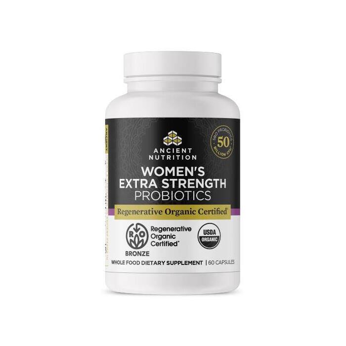 Ancient Nutrition Regenerative Organic Certified™ Women's Extra Strength Probiotics, 60 count