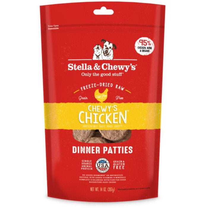 Stella & Chewy's Dog Freeze-Dried Chewy's Chicken Patties, 14 oz.