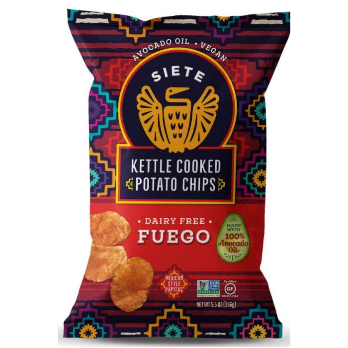 Siete Fuego Kettle Cooked Potato Chips, 5.5 oz.