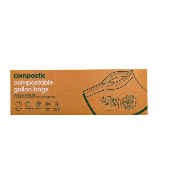 Compostic Gallon Storage Bags, 10 ct.