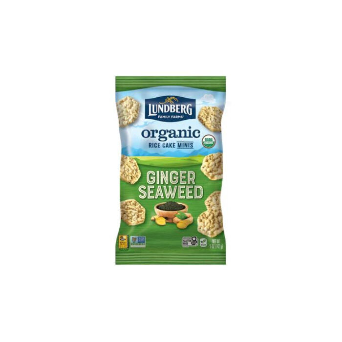 Lundberg Organic Mini Rice Chips Ginger Seaweed, 5 oz.