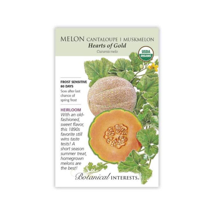 Botanical Interests Organic Melon Cantaloupe/Muskmelon, 1 packet