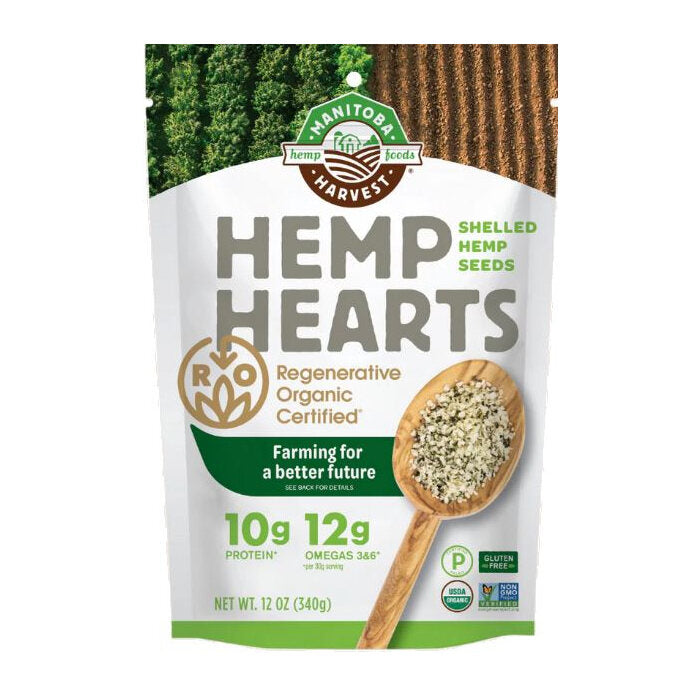 Manitoba Harvest Regenerative Organic Hemp Hearts, 12 oz.