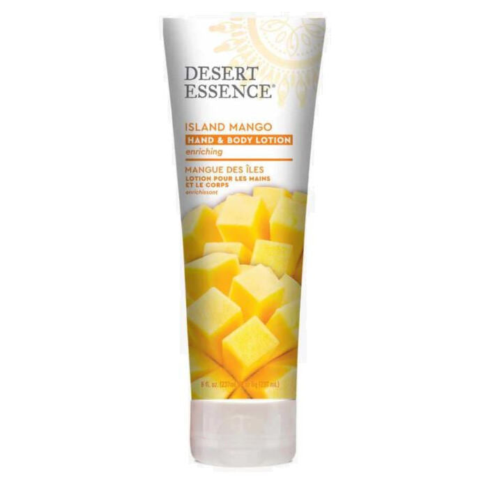 Desert Essence Island Mango Hand & Body Lotion, 8 oz.