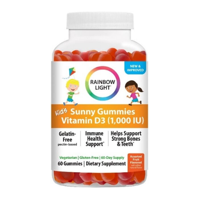 Rainbow Light Sunny Gummies Vitamin D3 1,000 IU, 60 Gummies