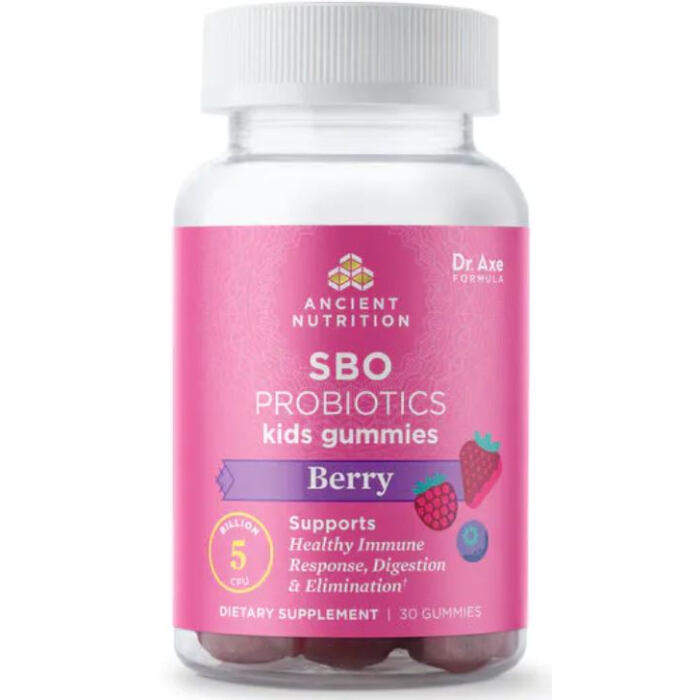 Ancient Nutrition Soil Based Organism Kid Gummies Berry, 30 Gummies