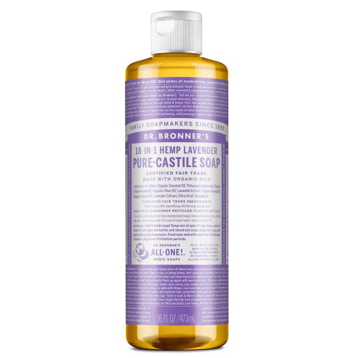 Dr. Bronner's Lavender Pure-Castile Liquid Soap, 16 fl. oz.