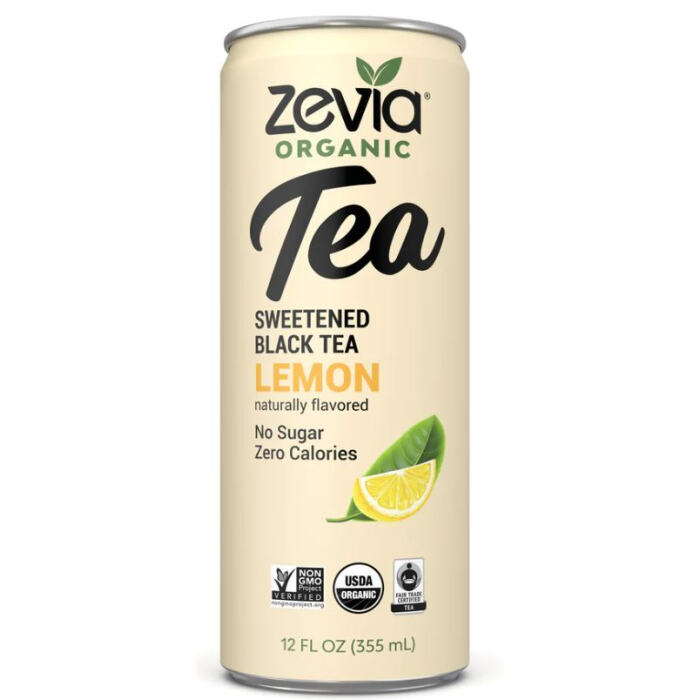 Zevia Organic Black Tea Lemon, 12 oz.