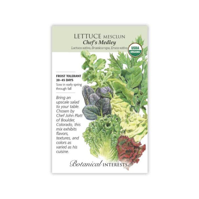 Botanical Interests Organic Lettuce Mesclun, 1 packet