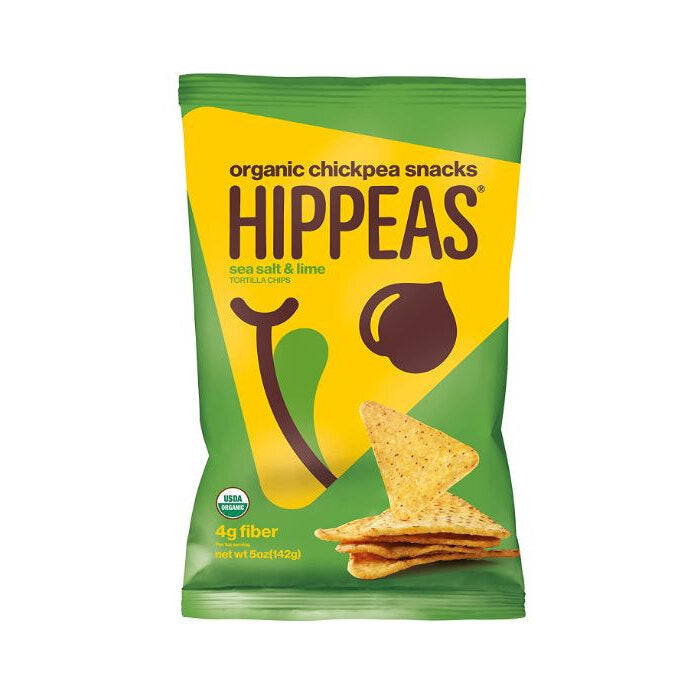 Hippeas Organic Chickpea Tortilla Chips Sea Salt Lime, 5 oz.