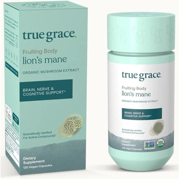 True Grace Lions Mane, 120 Vegan Capsules