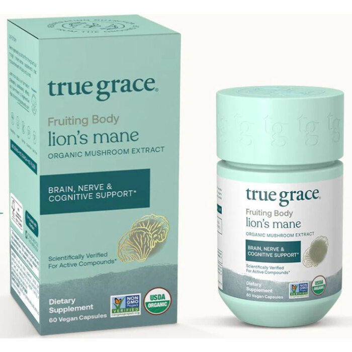 True Grace Lions Mane, 60 Vegan Capsules