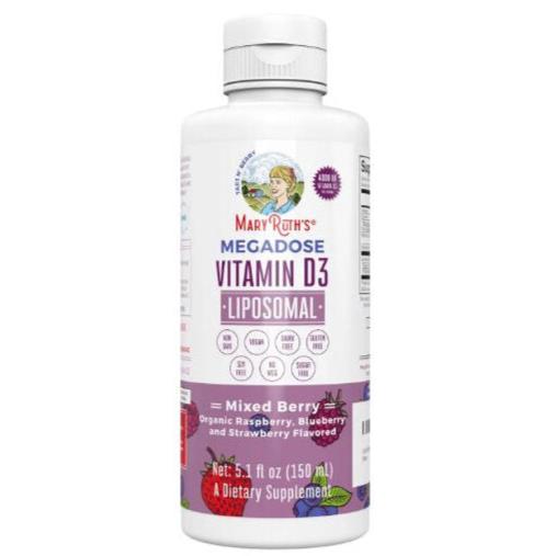 Mary Ruth's Megadose Vitamin D3 Liposomal Mixed Berry, 5.1 oz.