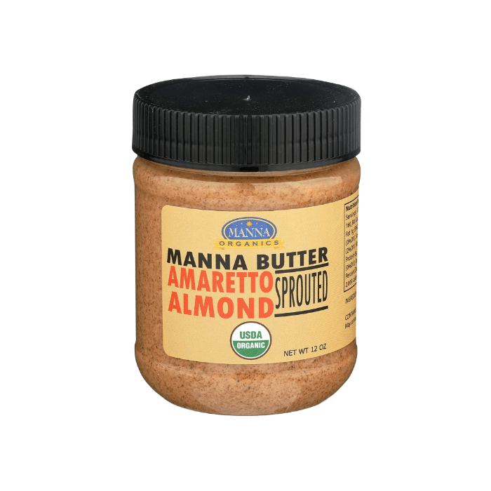 Manna Organics Sprouted Amaretto Almond Butter, 12 oz.