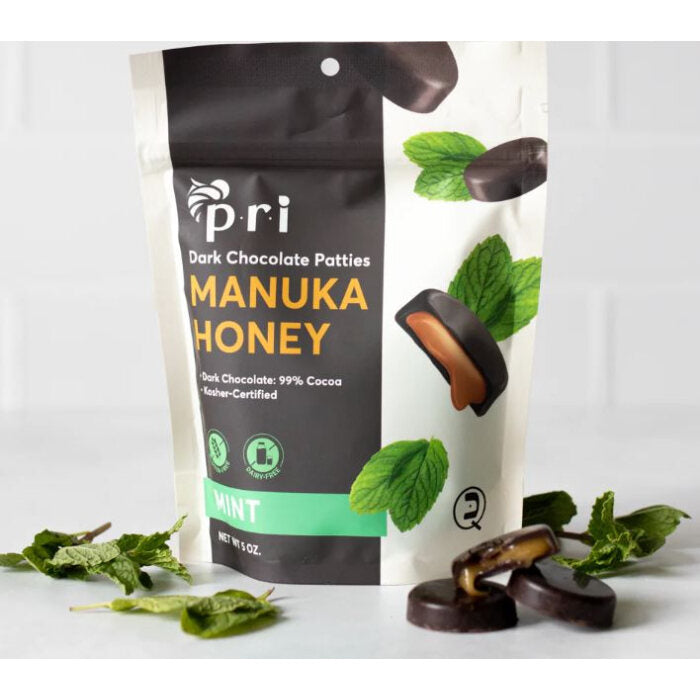 PRI Manuka Honey Mint Chocolate Patties, 5 oz.