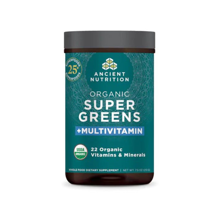 Ancient Nutrition Organic Supergreens Multivitamin Powder, 7.5 oz.