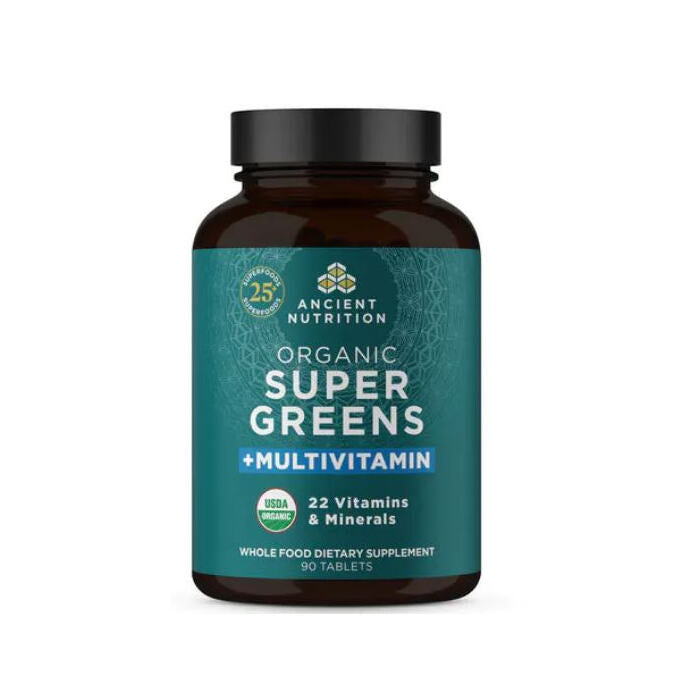 Ancient Nutrition Organic Supergreens Multivitamin, 90 tablets