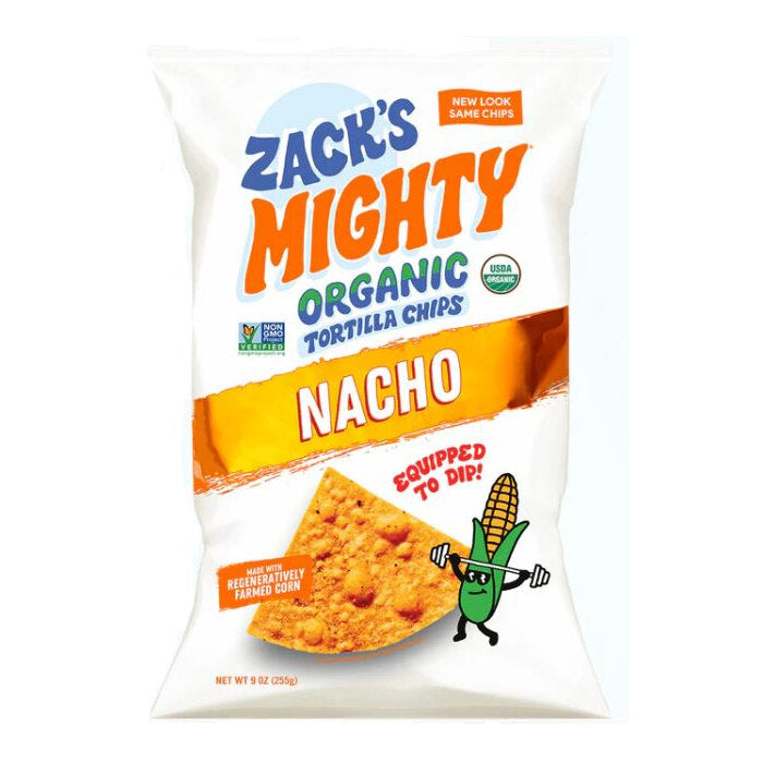 Zack's Mighty Nacho Tortilla Chips, 7oz.