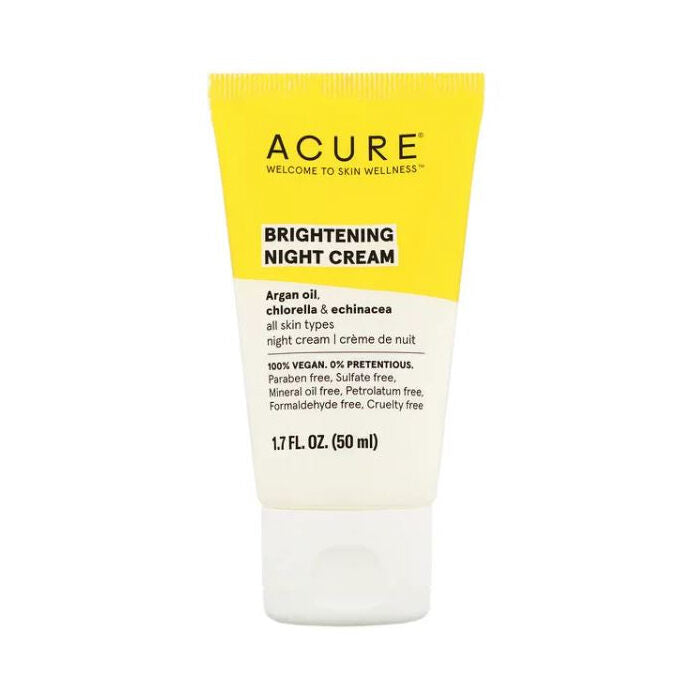 Acure Brilliantly Brightening Night Cream, 4 oz.