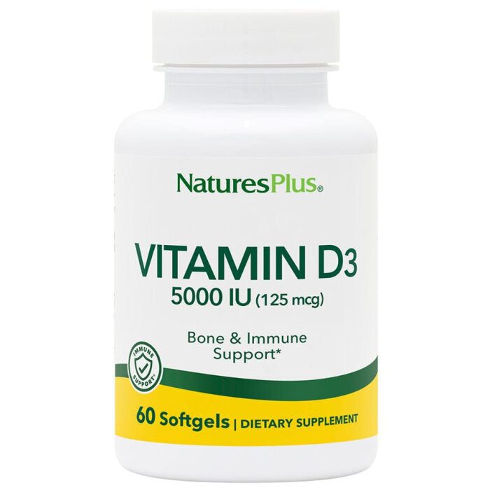 Nature's Plus D3 5000IU, 60 softgels