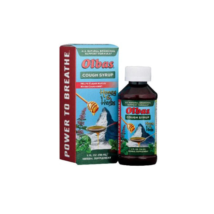 Olbas Herbal Cough Syrup, 4 oz.